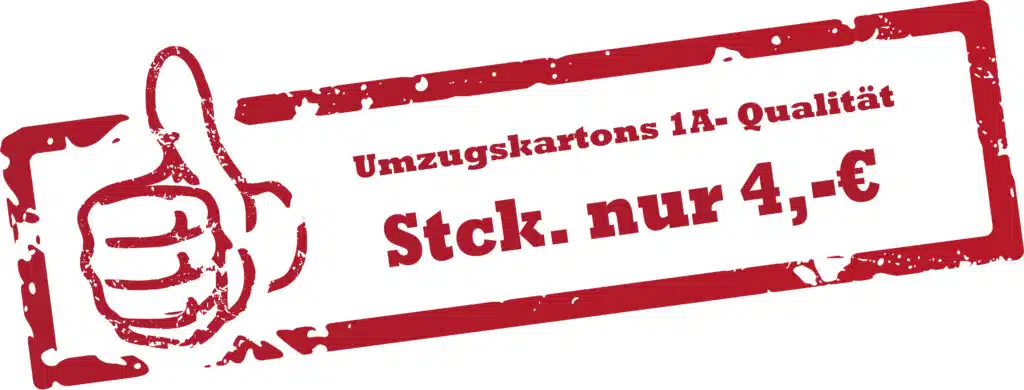 Aktion Umzugskartons für nur 4 Euro