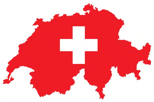 Umzug-Schweiz-Rote-Flagge